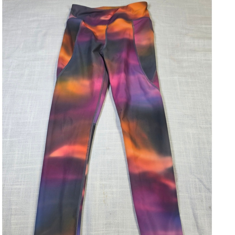 Old Navy Active Girls L 10-12 Powersoft Go-Dry High Rise Leggings Multicolor